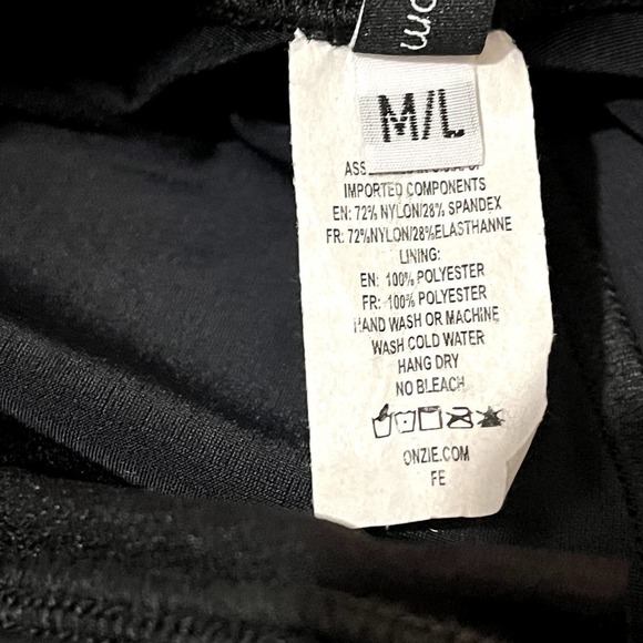 Onzie Men's 28" Full Length Moisture Wicking Legging in Black NWT Med / Large - Picture 11 of 12